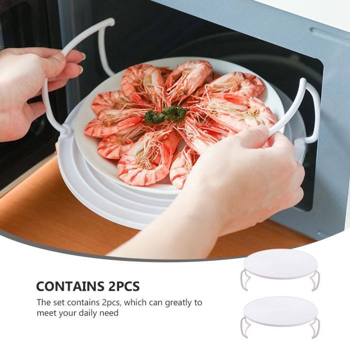 2-pcs-steam-cooking-pot-microwave-vegetable-steamer-microwave-plate-stacker-microgreens-tray-shelf-bacon-steamer-tray-pot