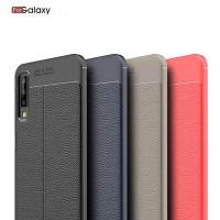 Googlehitech ​​​For สำหรับ Samsung Galaxy A9 2018 / Samsung Galaxy A9 50 หรูหราที่มีความยืดหยุ่นแฟชั่นออโต้โฟกัสลิ้นจี่หนังกรณีปกอ่อนสำหรับ Samsung A9 2018 ซอฟท์ซิ