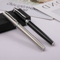 Business Luxury Full Metal Pen 0.5mm Black Ink Ballpoint Pen Signing Pen Writing Gifts Office School Stationery Supplies 03659