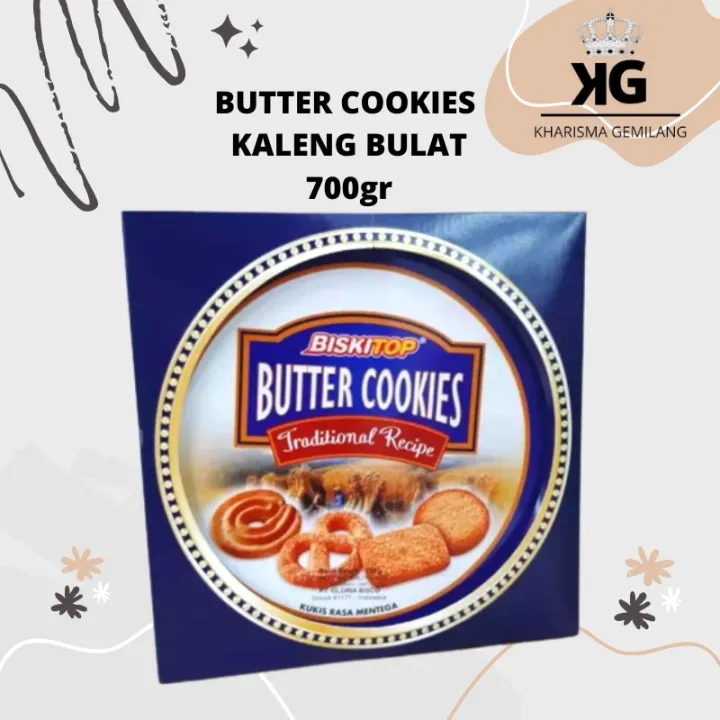 BISKITOP BUTTER COOKIES 700g Biskuit Kaleng Dus Biscuit Lebaran Snack Cemilan Anak Manis Kue