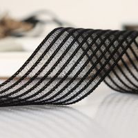 ☎▦▫ Rubber Bands Sewing Stretching Elastic Band 41mm Width Black Lace Elastic Ribbon Waist Belt Underwear Garment DIY Accessories 1M