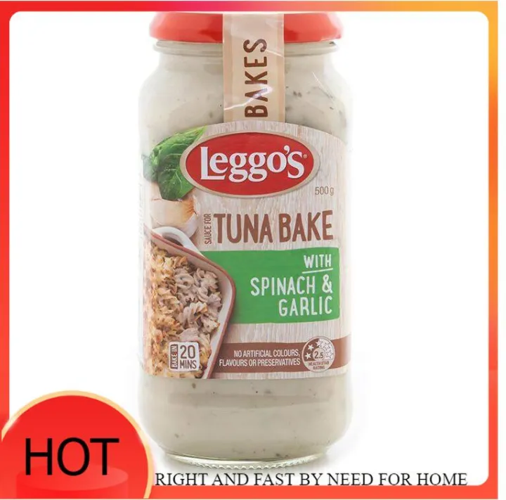 Leggo's Tuna Bake Spinach & Garlic Pasta Bake 500g PRODUCT OF AUSTRALIA