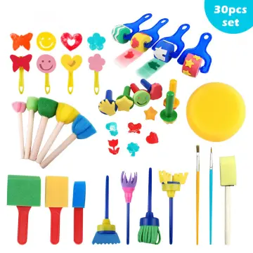 LOLO Sponge Set Children Kids Art Craft Painting Diy Gouache Paints Sponges  Toy Home Education Toy