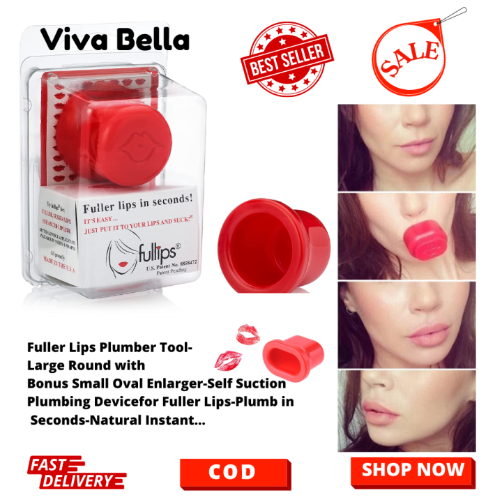 Viva Bella Fullips Lips Enhancement Lip Plumper Tool, Natural Instant