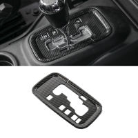 Gear Shift Panel Decorative Cover Trim Decal for Jeep Wrangler JK 2011-2017 24-Doors Car Interior Accessories ABS Carbon Fiber