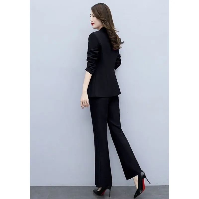 Outfit Wide Leg Trouser Suit Blazer and Womens 2 Pant Sets White Two Piece  Set Pants for Women Formal Business Sexy Classy Xxl D