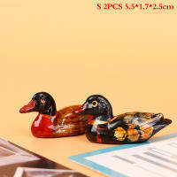 Snoopy 2pcs วินเทจเรซิ่นคู่ของ Mandarin ducks chopstick Holder สำหรับตกแต่งบ้าน