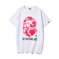 BAPE ฤดูร้อนชายและหญิงบวกขนาดลำลองแขนสั้นเสื้อยืด M-3XL