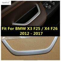 “{》} อุปกรณ์เสริม Lapetus สำหรับ BMW X3 F25 / X4 F26 2012-2017กรอบภายในรถที่พักแขนบนประตูแต่งขอบชุดฝาปั้น1ชิ้น