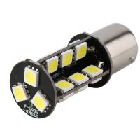 ELEC 27 LED แบบ SMD แสดงสถานะแผ่นเรืองแสงหลอดไฟสำหรับรถยนต์สีขาว1156 Canbus ข้อผิดพลาดฟรี