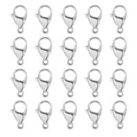 ○ 20pcs 304 Stainless Steel Lobster Clasp Wholesale Silver Gold 9-15mm Clip Claw Clasps diy Jewelry Finding Supplies