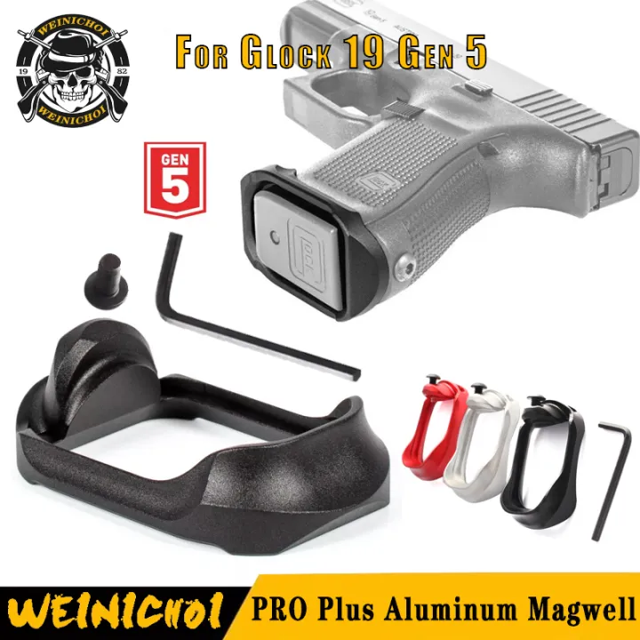 WNC Pro Plus Aluminum Magwell GEN 5 Glock G19 Compatible Handguns