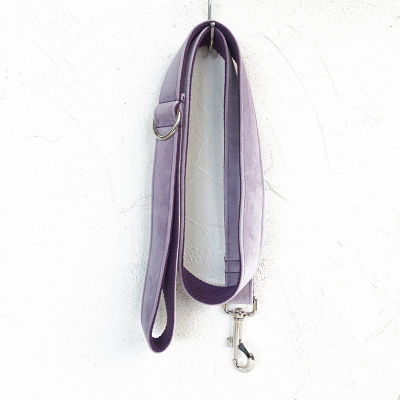 Light Purple Polyester Leash for Dog Bite Resistant Collar Anti-lost Adjustable Traction Rope Dog Accessories Hondenriem
