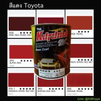 KURUMA สีพ่นรถยนต์ สีรถยนต์ TOYOTA สีแดง สีคูลูม่าร์ 2K BASE COAT (เคลือบแลกเกอร์ทับหน้า) สี2kกระป๋อง สีรถยนต์ สีพ่นรถยนต์