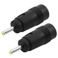 2pcs 2.5mm x 0.7mm Male Plug to 5.5mm x 2.1mm Female Jack DC Power Adapter