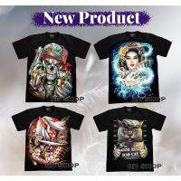 2023 newเสื้อยืดเรืองเเสง 3D งานจิวมิติใหม่ ปักหมุดด้วยเงินประดับลาย เรืองเเสงในที่มืด เเบรนด์เเท้ Rockchang by RD-Shop T-shirts