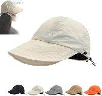 Women Adjustable Fisherman Caps Summer Thin Sunscreen Bucket Hats Anti-UV Hanging Outdoor Face Mask Sun Hat