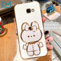 YiaMia เคสโทรศัพท์แฟชั่นสำหรับ Samsung Galaxy J4บวก J6บวก J2นายก J5 J7นายก J3 J5 2017 J7ตัวชุบโลหะหรูหรา2017น่ารักกระต่ายแต่งหน้าตัวยึดกระจกฝาครอบโทรศัพท์