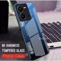 Case FOR Vivo Y36 4G เคสกระจกสองสี เคสเงาไล่สี ขอบนิ่ม TPU CASE เคสวีโว่ VIVO Y36 4G สีกระจกเทมเปอร์ปลอกแก้วฝาหลังกันชน