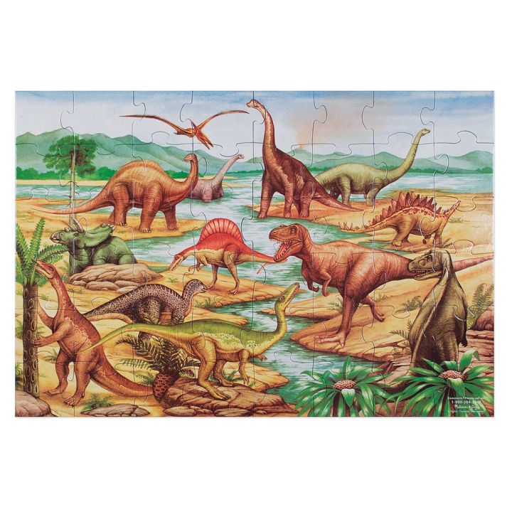 48ชิ้น-รุ่น-421-จิ๊กซอว์จัมโบ้-ไดโนเสาร์-melissa-amp-doug-dinosaurs-floor-puzzle-รีวิวดีใน-amazon-usa-ขนาด-60x90-cm