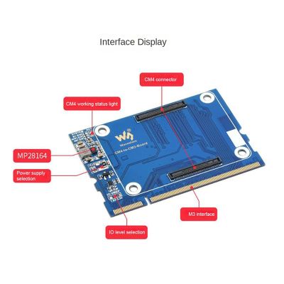 Waveshare CM4 to CM3 Expansion Board for Raspberry Pi CM3/CM3+ Core Board Expansion Supports Access to CM4 Lite/EMMC Series