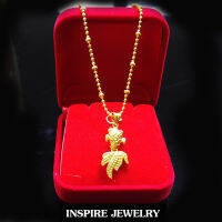 Inspire Jewelry จี้ปลาดุีกดิ๊ก พร้อมสร้อยคอ ยาว 18นิ้ว  งานจิวเวลลี่  gold plated หุ้มทอง พร้อมกล่อง