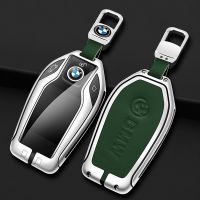 สังกะสีหนังแท้รถ Key Cover กรณีสมาร์ท Fob สำหรับ BMW 5 7 Series G12 G11 G30 G32 G31 I8 I12 I15 G01 X3 G02 X4 G05 X5 G07 X7 Protector พวงกุญแจ