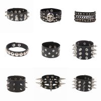 2022 Punk Rivet Nightclub Trend Bangle steel Gothic Multi-level Fashion Jewelry wholesale