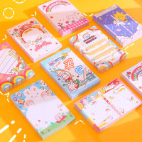 100 แผ่นน่ารักยูนิคอร์น MeMO Pad การ์ตูนกระต่าย Thicken Tearable Memo Sticky Note อุปกรณ์สำนักงาน Kawaii เครื่องเขียน-Yrrey