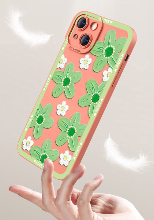 เคสโทรศัพท์ฝาครอบขอบสี่เหลี่ยมเต็มสำหรับ-iphone-14-plus-13-12-pro-max-11-xr-7-8-se-2020ดอกเหมยฝาครอบป้องกันเลนส์แบบเต็ม