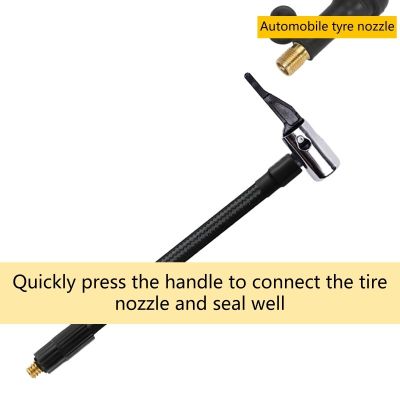 ：》{‘；； Car Tire Air Inflator Hose Inflatable Pump Extension Tube Adapter Twist Tyre Connection Locking Chuck Bike Motorcycle