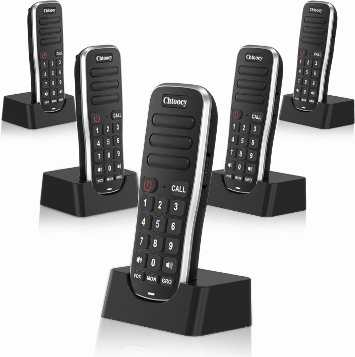 chtoocy-5-pack-wireless-home-intercom-system-for-elderly-two-way-communication-caregiver-pager-nurse-calling-system-for-patient-senior-disabled-nursery-pregnant