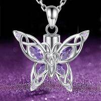 ✉□ Butterfly Crystal Necklaces