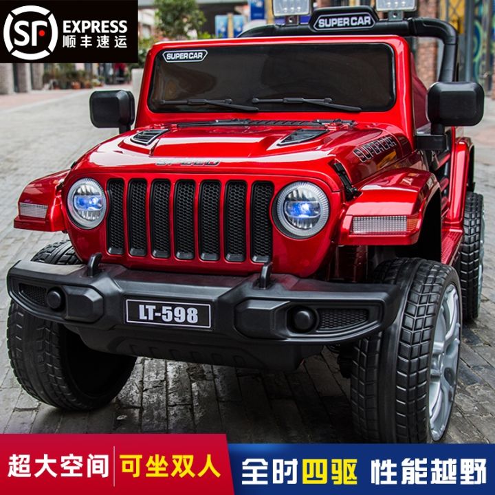 childrens-electric-four-wheel-toy-remote-control-can-sit-adults-and-drive-off-road-vehicle-double-super-large-seat