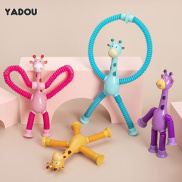 YADOU Stretch Tube Giraffe Puzzle Novelty Decompression Toy Cartoon