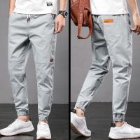 Mens Casual Pants Harlan Men Pants Overalls Fashion Youth Loose Nine Leggings