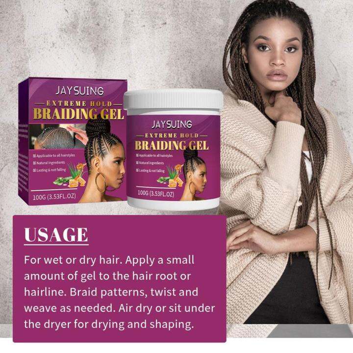 Dirty Braid Styling Gel Moisturizing Styling Glossy Hair Damage and to