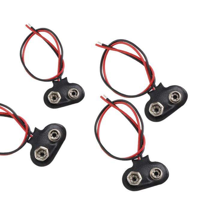 DETFRG Wire Tools Battery Holder Snap On 9V Battery Clip Connector