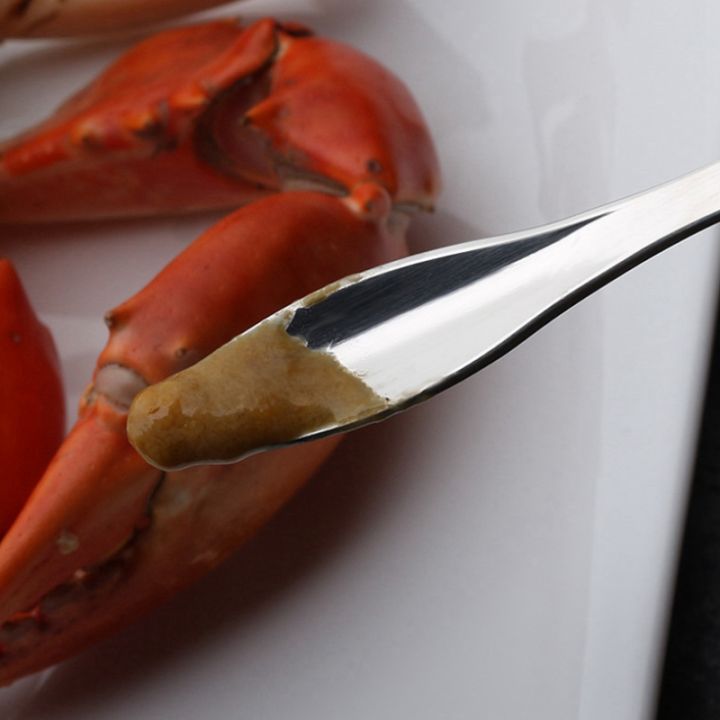 seafood-cracker-pick-set-2pcs-stainless-steel-with-crab-crackers-picks-spoons-stainless-steel-crab-peel-shrimp-tool
