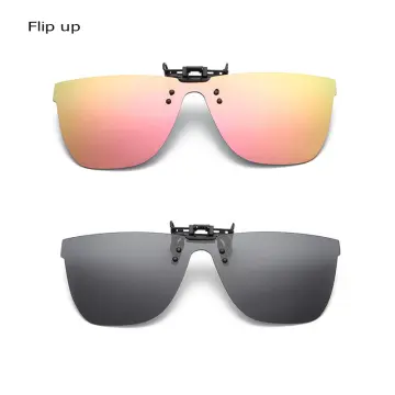 Men Folding Sunglassespolarized Flip-up Clip-on Sunglasses For