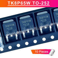 10Pcs TK8P65W TO-252 K8P65W TO252 SMD 650V/7.8A N-Channel MOSFET ทรานซิสเตอร์ใหม่เดิม