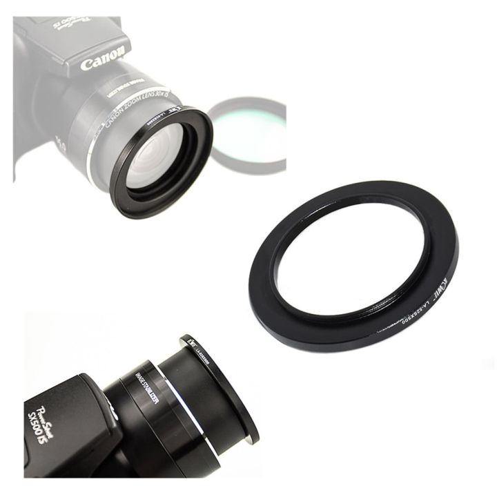 uv-filter-amp-lens-hood-cap-adapter-ring-for-canon-powershot-sx410-sx500-is-sx510-hs-camera