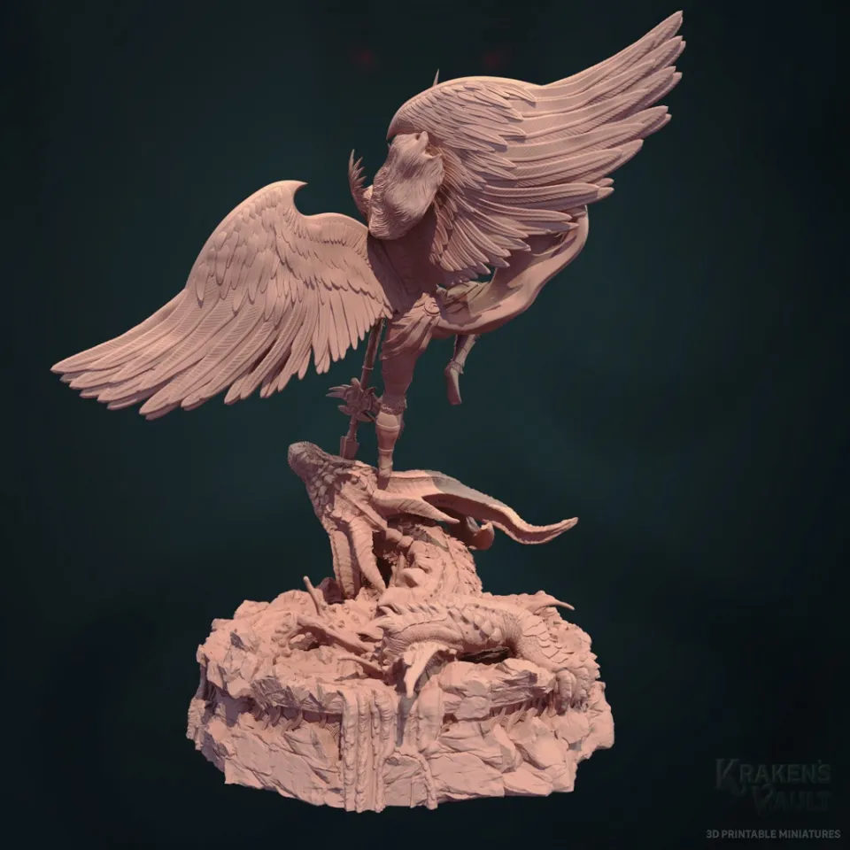 3D Printable Valkyrie Dragon Slayer by Kraken's Vault