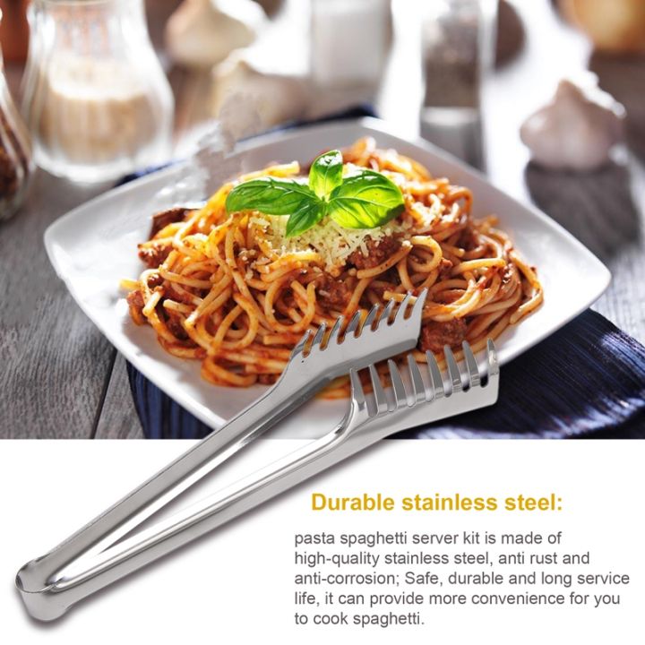 2-pieces-stainless-steel-spaghetti-server-set-stainless-steel-spaghetti-pasta-tong-pasta-spoon-server-fork