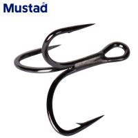 1แพ็ค TG76NP Mustad เบ็ดตกปลาแข็งแรงสามตะขอตกปลาเหล็กกล้าคาร์บอนสูงตะขอแหลมตะขอเกี่ยวเบ็ดหนอนตกปลาปลาคาร์พทะเล