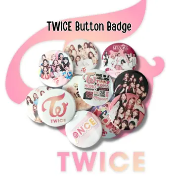 58mm KPOP TWICE LOGO Icons Pins Badge Decoration Brooches Metal Badges For  Clothes Backpack Decoration