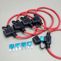 Inline 12 AWG ATM Blade Fuse Holder + 15A Fuse Car Boat Audio Fuses Accessories