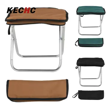Portable Fishing Chair, 100kg Load Bearing Camping Stool with Storage Bag  Backrest Folding Backpack Chair Fishing Stool for Outdoor Hiking Beach