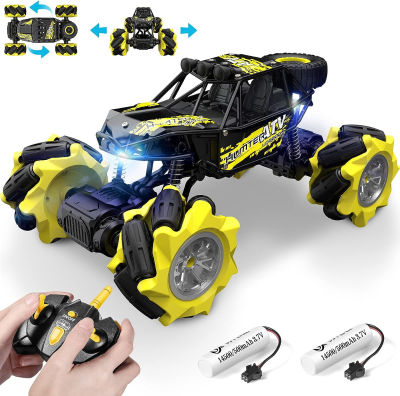 DoDoeleph Remote Control Car, Metal RC Cars, RC Monster Trucks 1/20 RC Stunt Car 360° Rotating 4WD 2.4Ghz All Terrains Rechargeable RC Crawler, Kids Girls Boys Toys Age 4-5 6-8 8-10 Special Edition