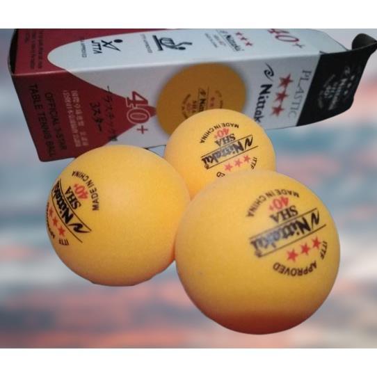 Nittaku 40 Table Tennis Ball Orange and White 3pcs (3 STAR) Lazada PH
